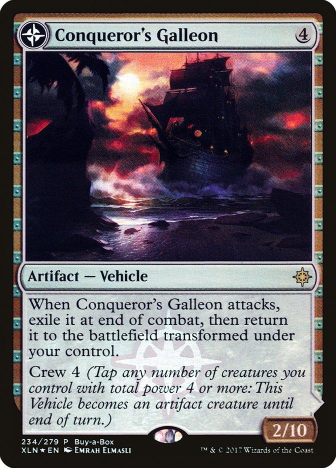 Conqueror's Galleon // Conqueror's Foothold (Buy-A-Box) [Ixalan Treasure Chest] - Rocket TCG