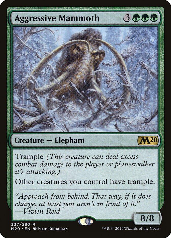 Aggressive Mammoth [Core Set 2020] - Rocket TCG